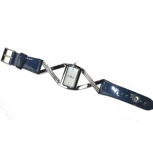 Montre femme Alberto Fioro, bleu nuit et strass -70% – photo 2